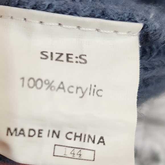 Womens Blue Cardigan sweater - Picture 3 of 3